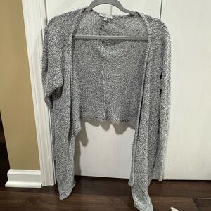 Charlotte Russe Heathered Gray Cardigan